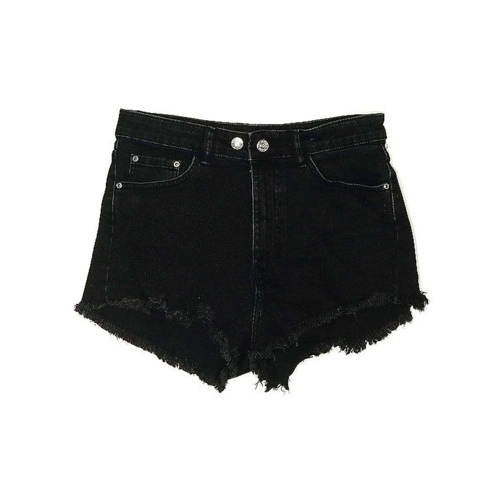 Zara Women's Black Denim Shorts